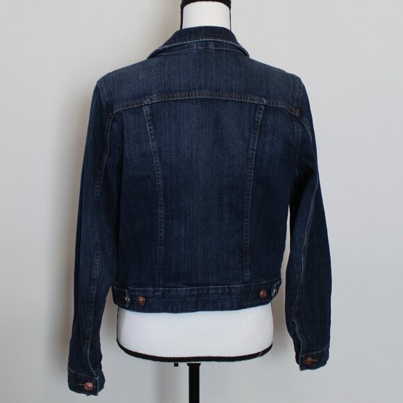 H&M Denim Jacket with Copper Buttons Size 12 - Picture 6 of 9